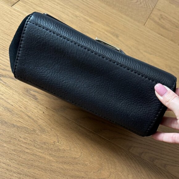 Kate Spade Black Leather & Suede Magnolia Park Suede Laurel Crossbody Bag - EUC - Picture 4 of 11